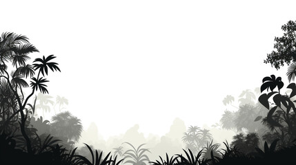 Fototapeta na wymiar forest silhouette background