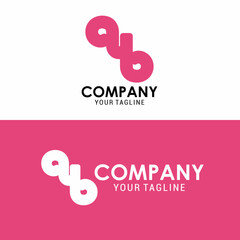 Initial logo design template ready for your business with two style options