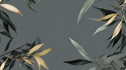 Bamboo leaves pattern High-definition, seamless texture