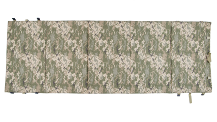 Karemat tactical military field.  
Isolated on white.