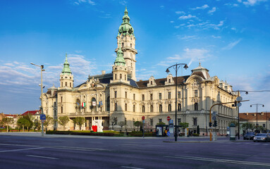 Town hall of the hungarian city Gyor, Hungary