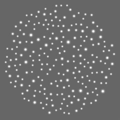 The dazzling golden and white snowball is right in front of you