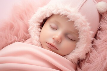 Cute little sleeping baby