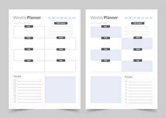 Weekly Planner, Personal Planner Layout, Printable Planner 