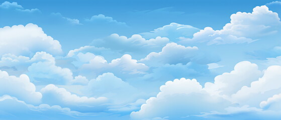 Blue Sky and White Clouds