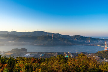 月屋山展望台から見る川内川の風景