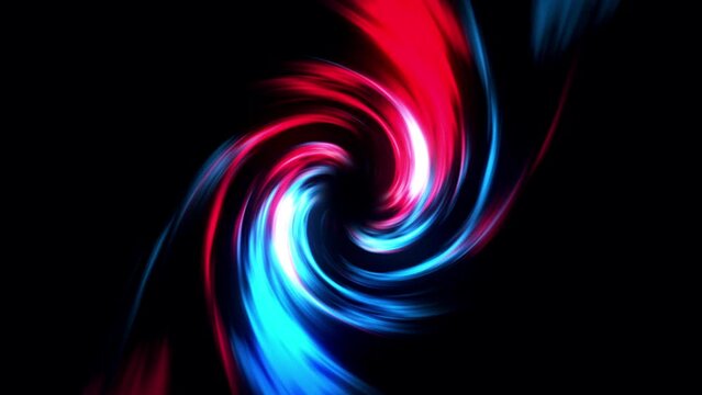 Spiral Colorful 2d animation in red and blue