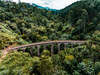 Stock photo of the Nine Arch bridge in Sri Lanka