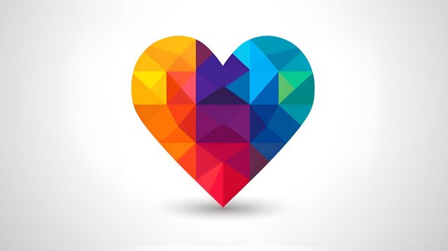 A charming Valentine's Day heart vector background, valentines day presentation background,love background for greeting cards,By Generative AI.