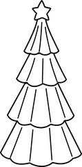 Christmas tree outline
