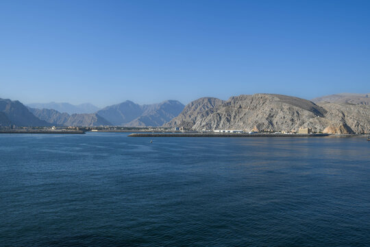 Stadt Khasab an der Stra&szlig;e von Hormus, Halbinsel Musandam, Oman 