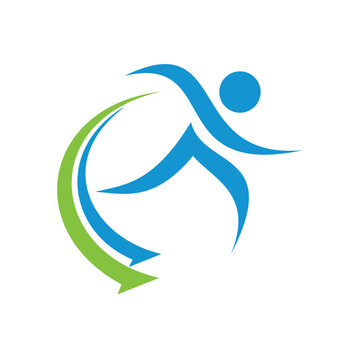 marathon running logo icon