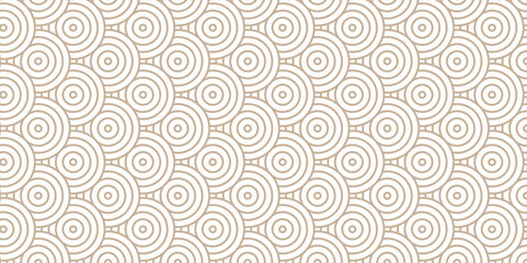 Abstract Pattern wave lines brown spirals white scripts background. seamless scripts geomatics overlapping create retro line backdrop pattern background. Overlapping Pattern with Transform Effect.