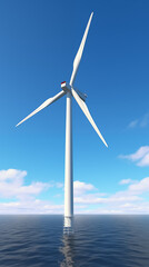 offshore wind turbine for sustaintable energy production at sea