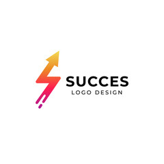 Success Logo designs concept vector, Arrow logo designs concept