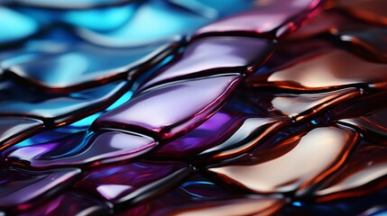 A vibrant, kaleidoscopic masterpiece of abstract art, captured in a mesmerizing close-up of colorful glass and glasses