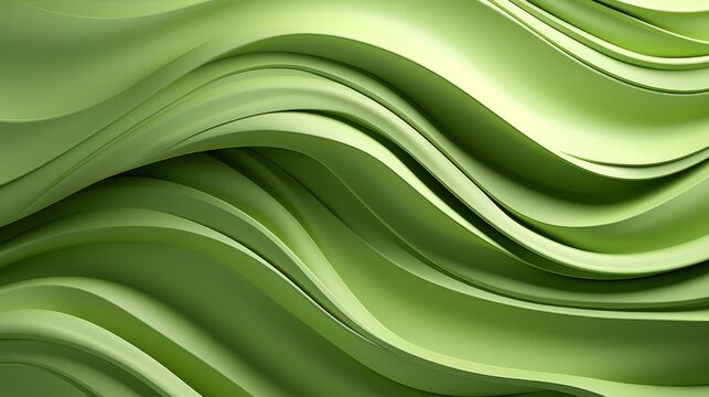 A mesmerizing display of vibrant green undulating lines, evoking a sense of fluidity and untamed energy in this abstract pattern