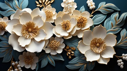 Vibrant petals dance in a wild symphony, painting a vivid portrait of beauty and grace amidst a sea of flowers