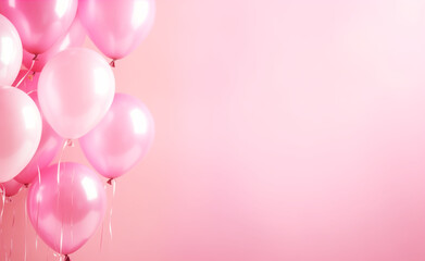 Women's Day Celebration Concept on pink pastel background.