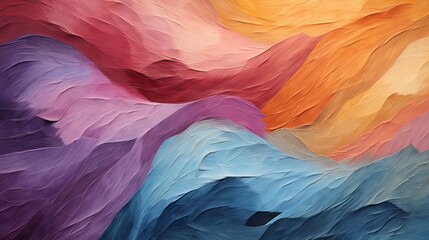 A vibrant abstract masterpiece, capturing the fluidity and wildness of ocean waves through the use of bold colors and expert brushstrokes - obrazy, fototapety, plakaty
