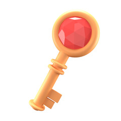 3d icon Keys, 3d illustration, 3d element, 3d rendering.
