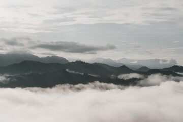 fog in the mountains