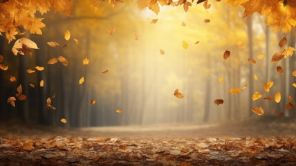 Colorful Autumn Foliage and Scenic Backgrounds