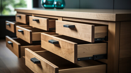 The fine art of dovetail joinery in a handcrafted wooden drawer, exemplifying the pinnacle of woodworking precision