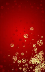 Fototapeta na wymiar Silver Snowflake Vector Red Background. Sky Snow