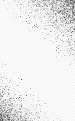 Dark Sand Vector Transparent Background. Black