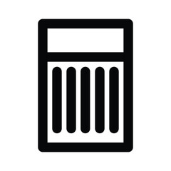 work station icon vector. Thin line sign. Isolated contour symbol illustration