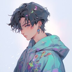 クールなイケメン男子 | Generative AI