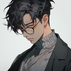 クールなイケメン男子 | Generative AI