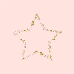 Bronze Glow Vector Pink Background. Bridal Round