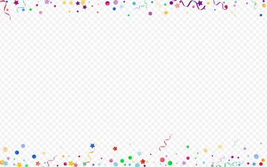 Bright Streamer Isolated Vector Panoramic