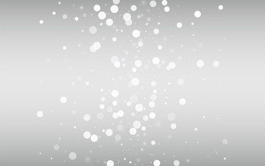 Gray Snowflake Vector Silver Background.