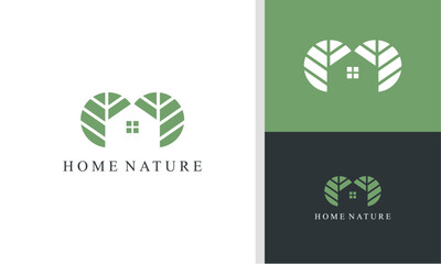 home nature logo vector design

