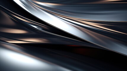 The sleek texture of stainless steel creates a mesmerizing backdrop