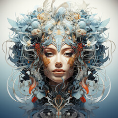 woman with long hair