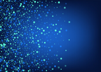 Blue Rhombus Flying Blue Vector Background.