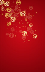Fototapeta na wymiar Silver Snow Vector Red Background. Xmas Snowflake