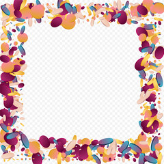 Colorful Dot Happy Transparent Background.