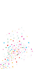 Happy Dust Carnaval Vector White Background. Fun