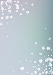 Gray Snow Vector Gray Background. Sky Snowfall
