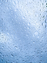 water drops on glass