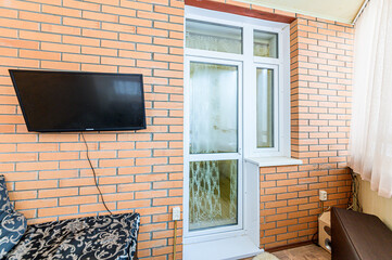 interior apartment room home decoration, preparation of house for sale balcony