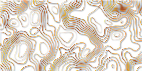 Abstract paper fluid liquid curve shape seamless pattern. Flow backdrop ornament background with geometric structure. Vector seamless line decoration with wave design can be used in giftcard, template