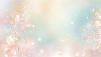 A mesmerizing and dreamy blend of soft ethereal blur, set against a backdrop of light red, adorned with whimsical bubbles, a delicate watercolor effect, and subtle bokeh elements.