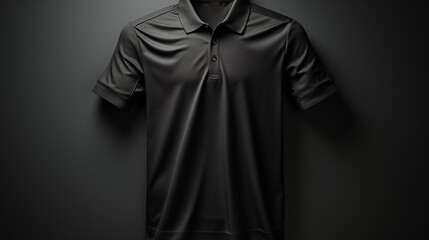 Male black polo shirt