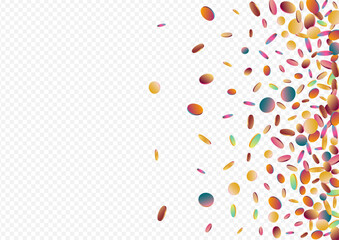 Rainbow Dot Vector Transparent Background.